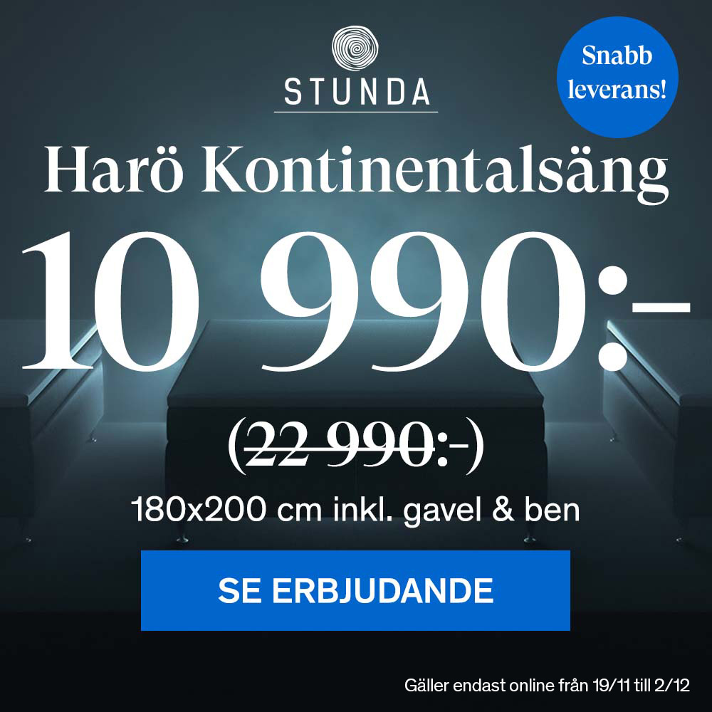 Snabb leverans! Harö Kontinentalsäng 10 990:-